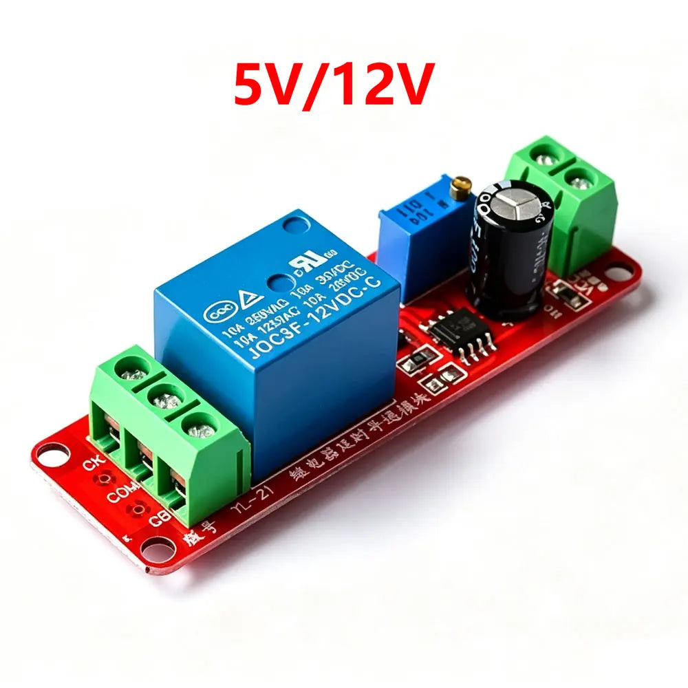 DC 5V 12V Time Delay Relay NE555 Time Relay Shield Timing Relay Timer Control Switch Car Relays Pulse Generation Duty Cycle