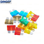 5PCS Waterproof Auto Standard Middle Fuse Holder + 1-50A Car Boat Truck ATC ATO Blade Fuse 3A 5A 10A 15A 20A 25A 30A 35A 40A 50A