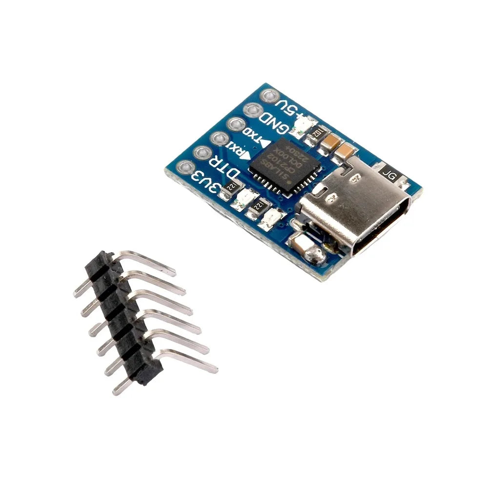 Cp2102 Type-c Usb To Uart Ttl Module 6pin Serial Converter Downloader Uart
