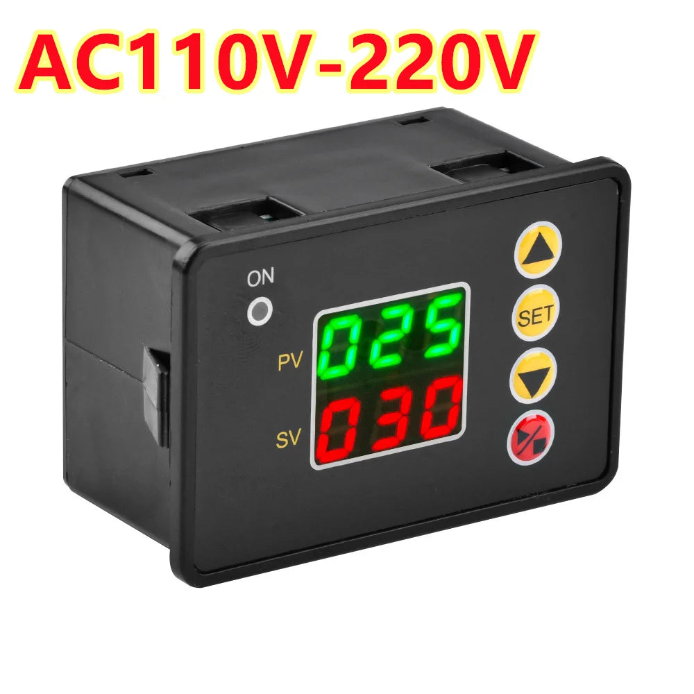 0-999s/min/hour T2310 Digital Time Controller Countdown Timer Switch DC 12V 24V A220VC 110V  Delay Timer Relay Power Supply