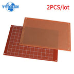 2PCS 10x15 10x22 12x18 13x25 15x18cm PCB Breadboard Protoboard Single-Side Universal Printed Circuit Boards Yellow DIY Soldering