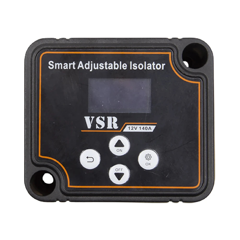 12V 140A Dual Battery Smart Isolator LCD Display VSR Car Relay Digital Voltage Sensitive Setting Split Charge Relay for Camper