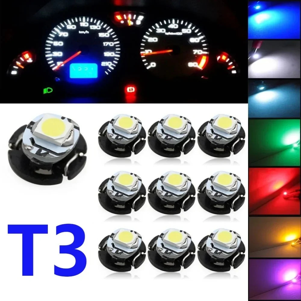 10pcs T3 T4.2 T4.7 1SMD LED low consumption high bright long life bulb NEO wedge instrument panel control light