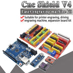 Cnc shield V3 engraving machine 3D Printe+ 4pcs DRV8825 driver expansion board for Arduino + UNOR3 with USB cable