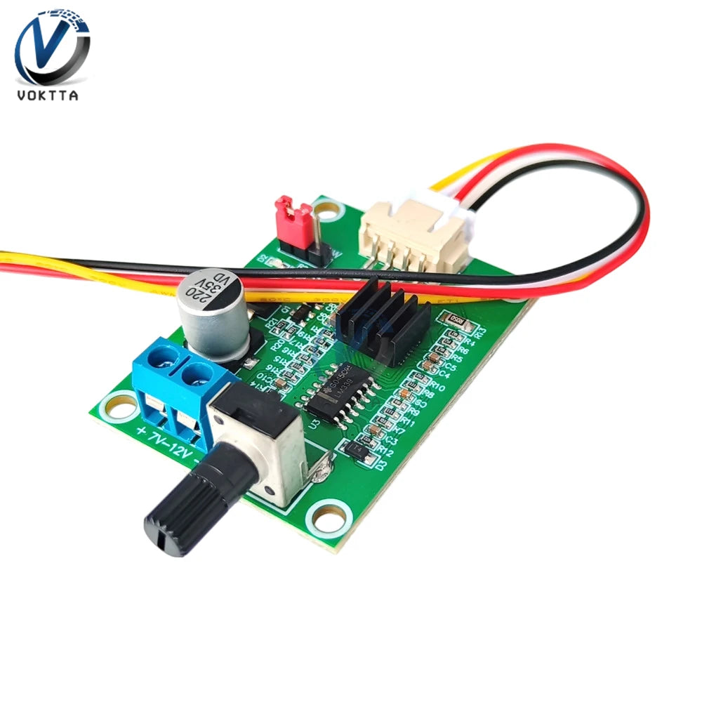 DC7-12V BLDC PWM Hall Motor Speed Controller Module 3/4 Wire Brushless Motor Driver Board Governor Volt Current Protection Board