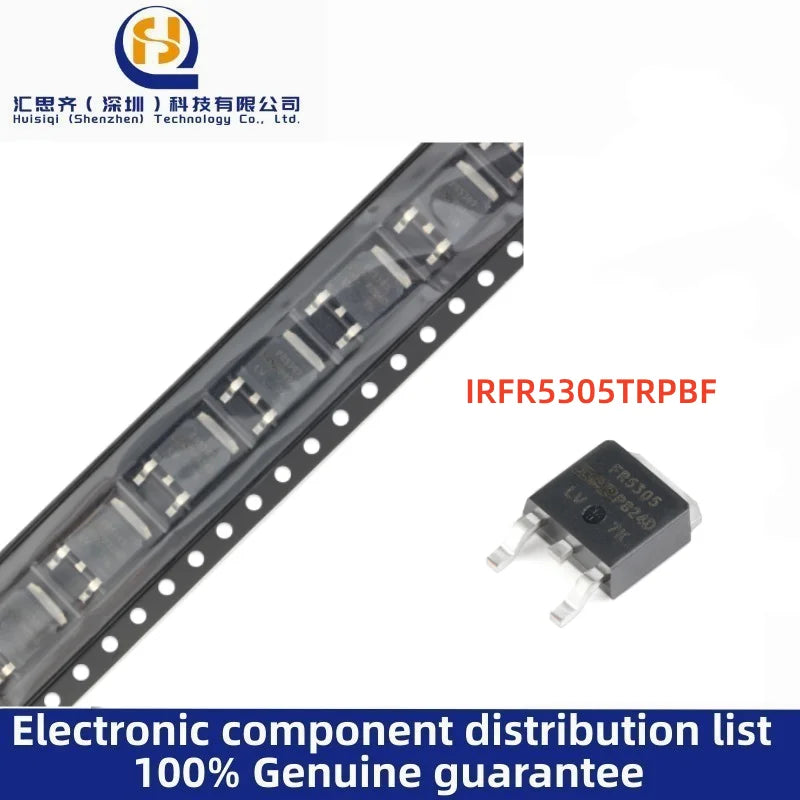 IRFR5305TRPBF   FR5305     packaged TO-252-3 p-channel -55V/-31A surface mount MOSFET tube  100% New & Original