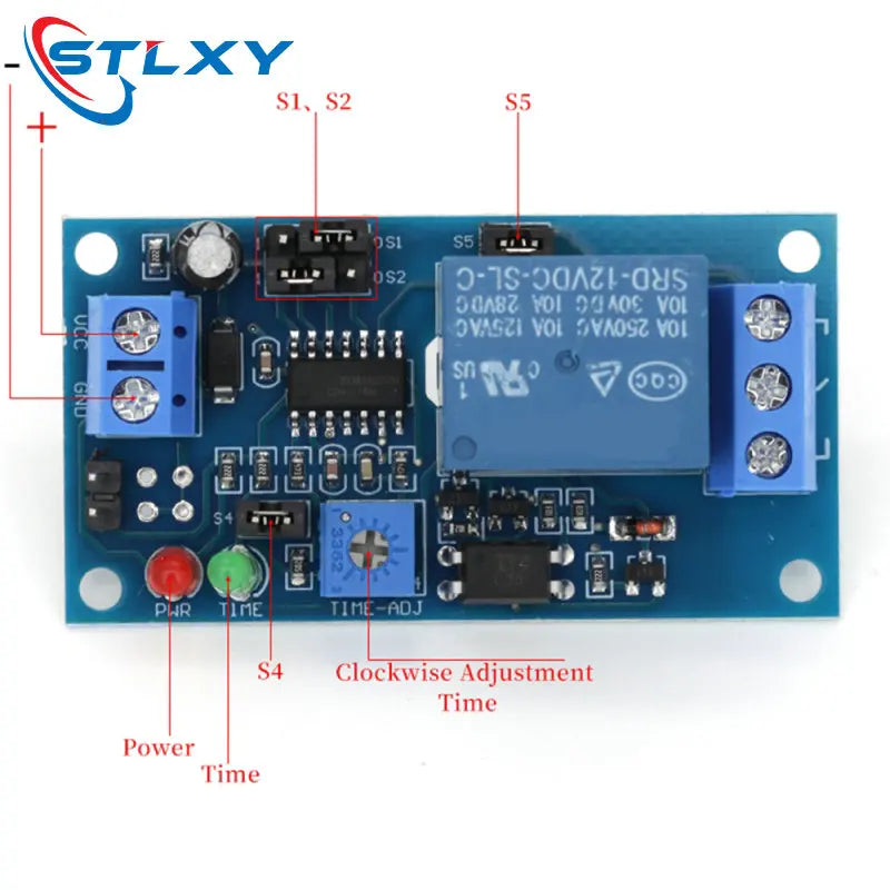 High Quality Delay Relay Delay Turn On / Delay Turn Off Switch Module with Timer DC 12V 5V