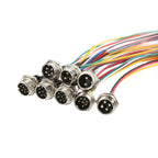 1pcs GX12 GX16 Butt Joint 2/3/4/5/6/7/8/9/10 Pin Waterproof Aviation Plug Connector With 18cm Wire Cable Connector Air Plug