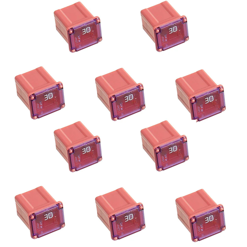 10Pcs Box Automotive Low Profile JCASE Fuse 20/30/40 Amp Fuse Kit for Cars and SUVs, Chevy/GM, Nissan, and Toyota Pickup Trucks