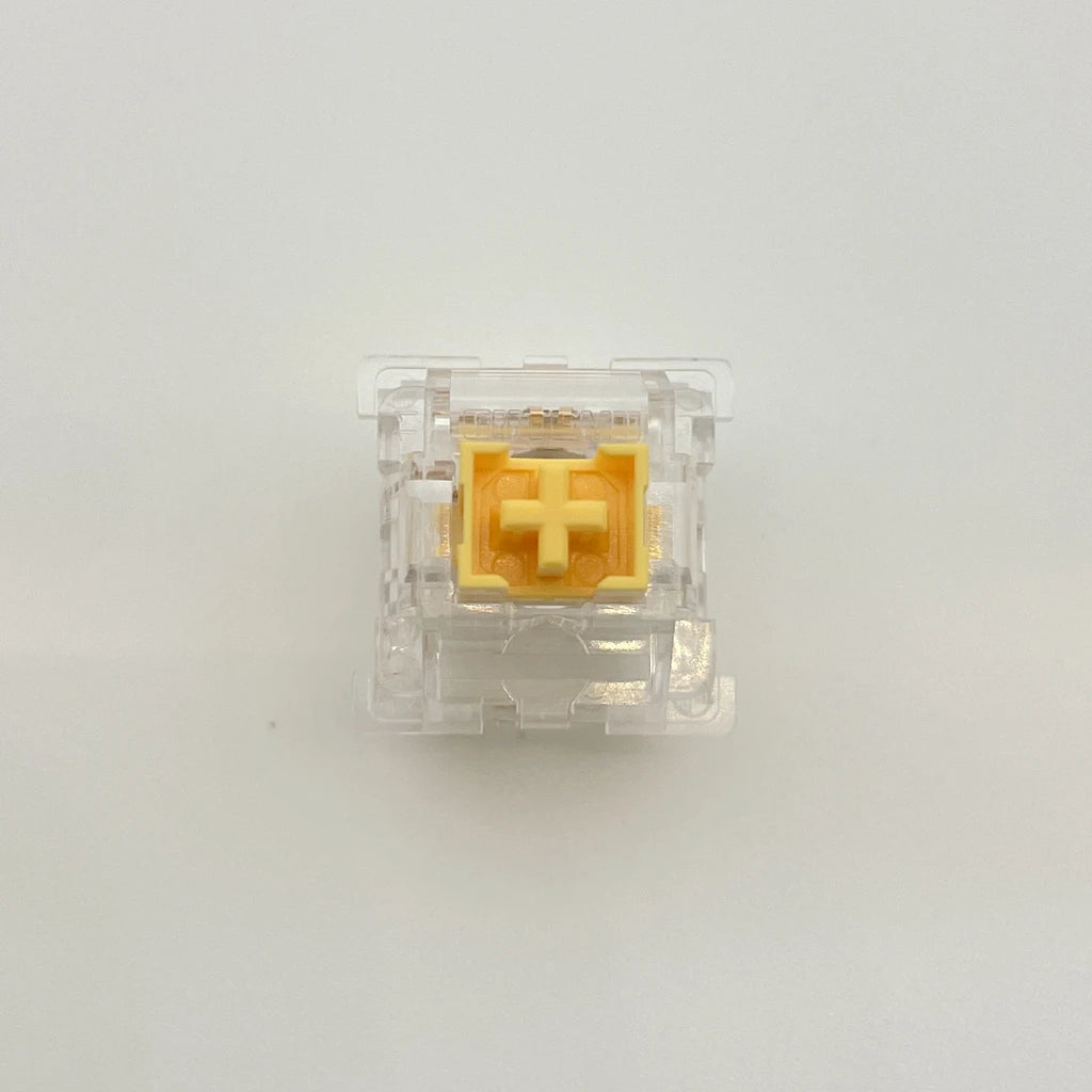 Outemu Silent Switch Crystal Clear PeachV3 LemonV3 Mechanical Keyboard 5Pin Linear Tactile Mute Switchs Transparency Shell Lubed