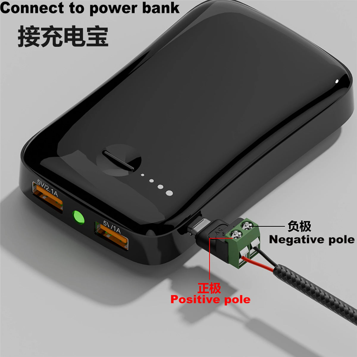 Type C Male Female Micro USB5V/9V/12V To 2Pin No Solder Green Terminal Adapter Quick Connection Head for Charging Phones Tablets