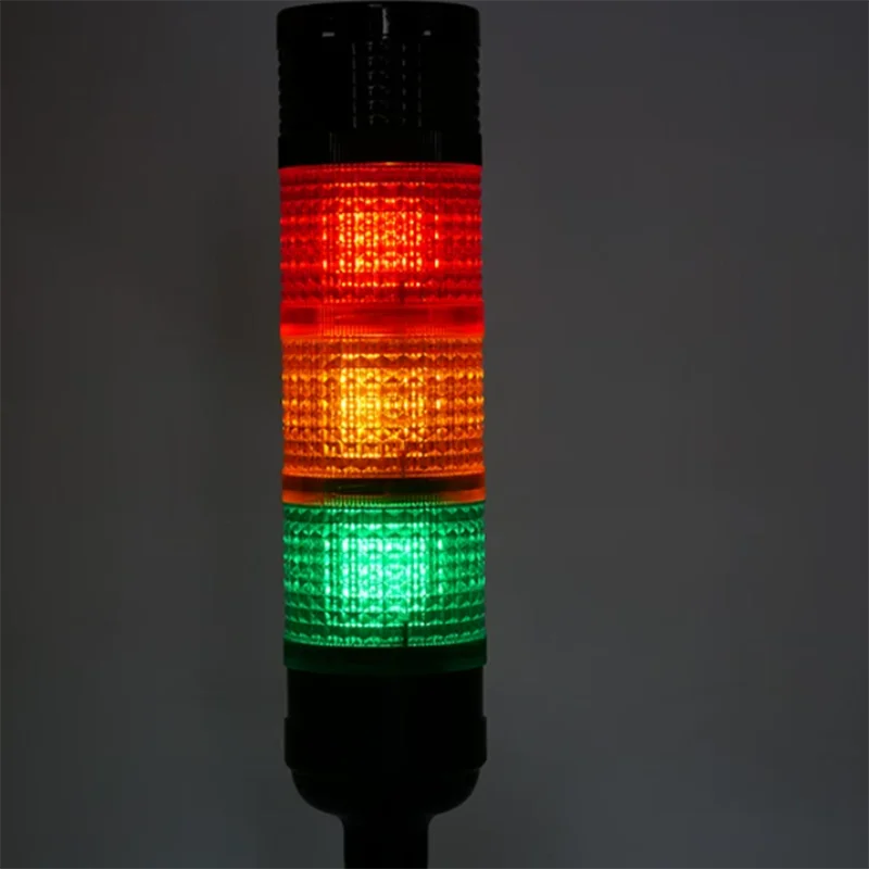 Zusen 70mm T7-RG-BZ-2/2Y 12V 24V Two-story Warning light signal LED three-color machine tool indicator Buzzer