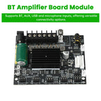 DC 12-24V MT21S Lead Version Ktv Microphone And Audio All-In-One Machine 2.1 Channel Bluetooth Amplifier Board 50W+50W+100W
