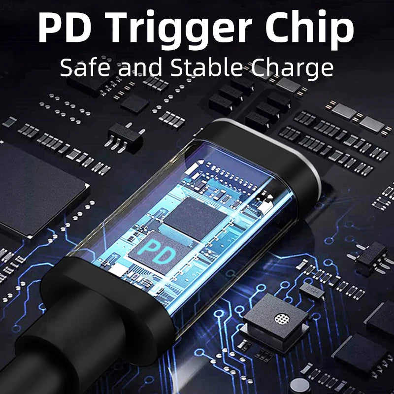 USB-C 3.1 Type C Female to Rectangle Male USB PD Emulator Trigger Angled DC Power Adapter Converter For Lenovo Thinkpad Laptop