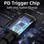 USB-C 3.1 Type C Female to Rectangle Male USB PD Emulator Trigger Angled DC Power Adapter Converter For Lenovo Thinkpad Laptop