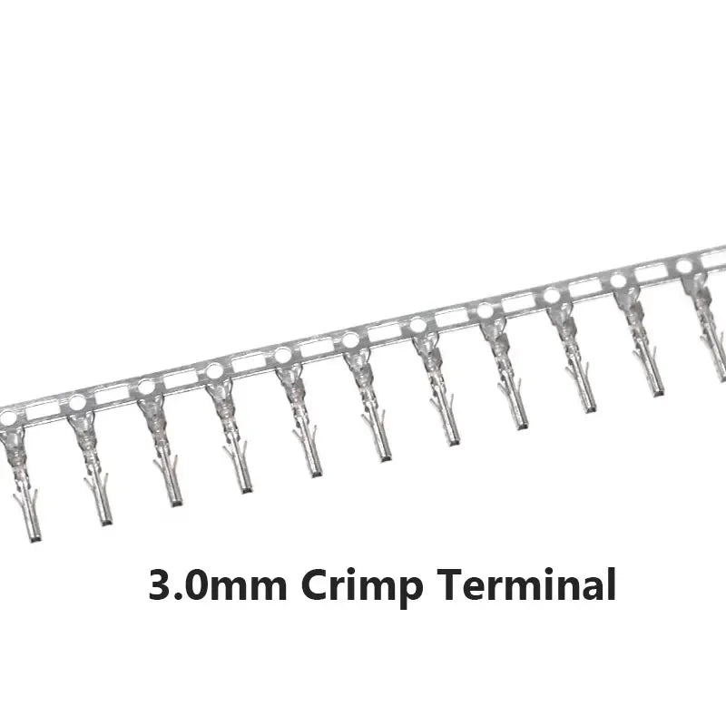 10sets Micro-Fit 3.0 Connector Receptacle Housing 2 4 6 8 10 12 14 16 18 24 Pin 3.0mm Male Housing + Crimp Terminal Molex 43025