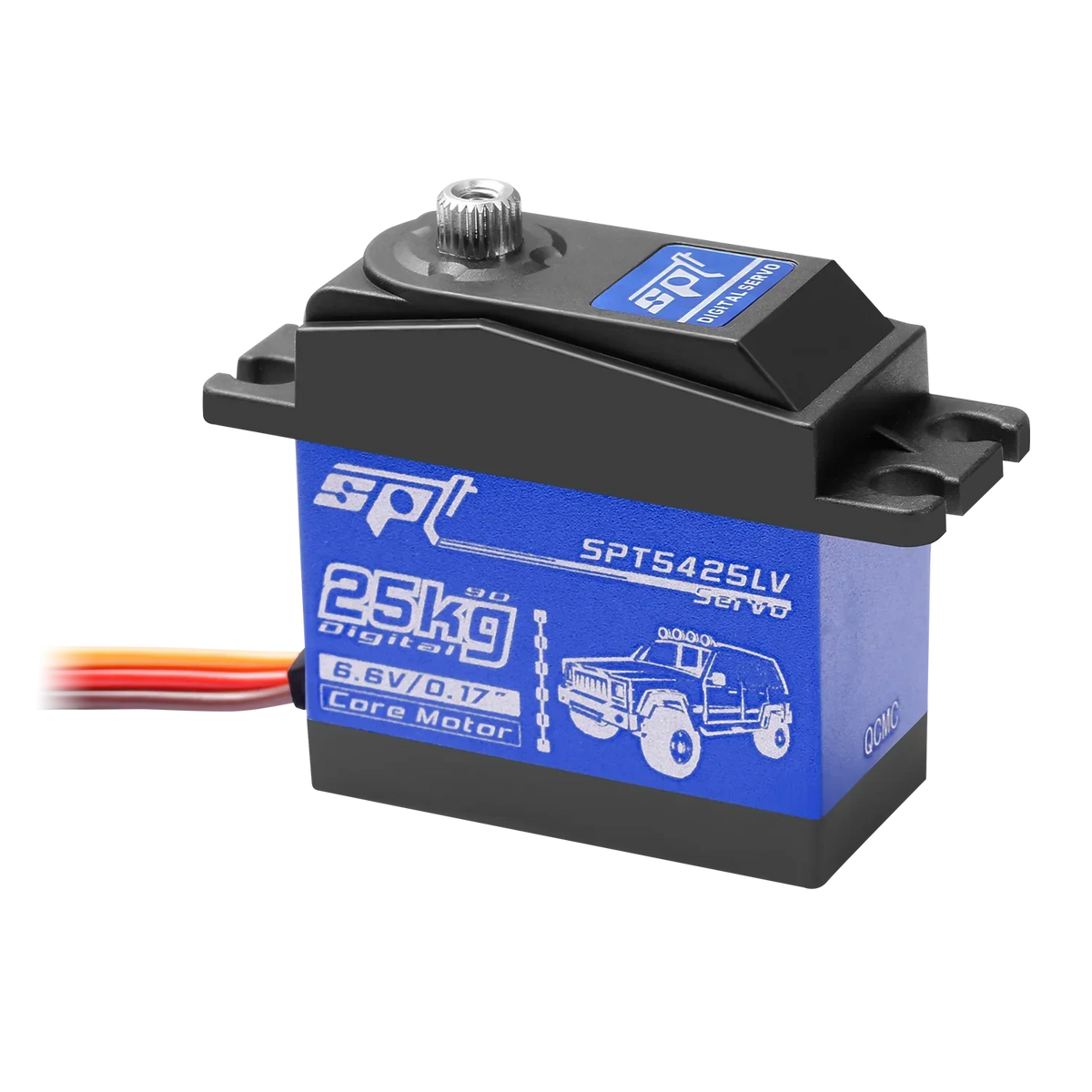 SPT 25KG 35KG Digital RC Servo Large Torque 180° 360° Metal Gear Waterproof Motor for RC Crawler Car SCX10 TRX4 Drift Robot