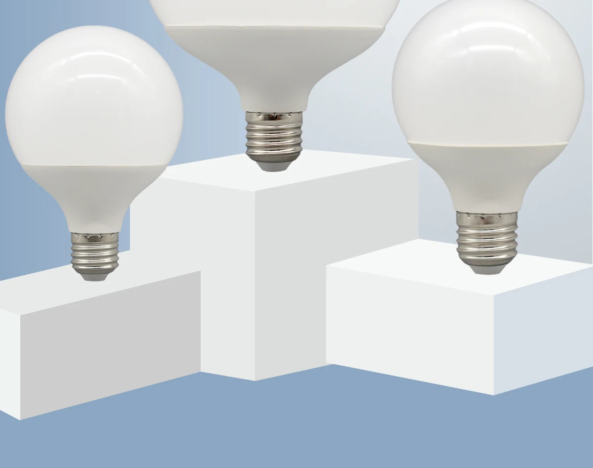 1-5 Pack G80 G95 G125 Globe LED Light Bulbs 10W 12W 18W 40 Watt Equivalent LED Edison Bulbs, Warm White 3000K E27 Base, Milky