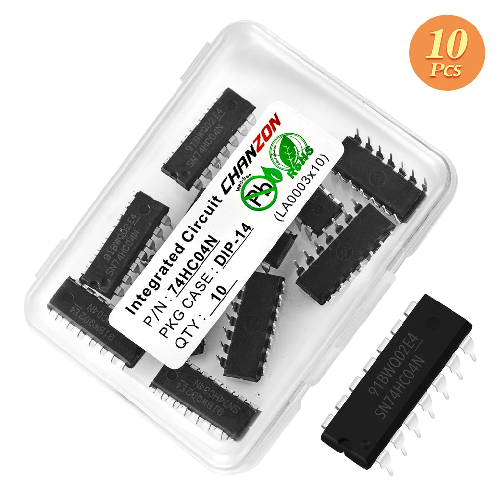 10PCS 74HC00N 74HC02N 74HC04N 74HC08N 74HC14N 74HC32N 74HC86N 74LS00N 74LS02N 74LS04N 74LS08N 74LS32N DIP DIP14 IC New Original