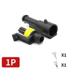 20/50/100Sets 1.5 Series AMP Automobile Connectors 1/2/3/4/5/6 Pin Super Seal Waterproof  Electrical Wire Connector PA66 Nylon
