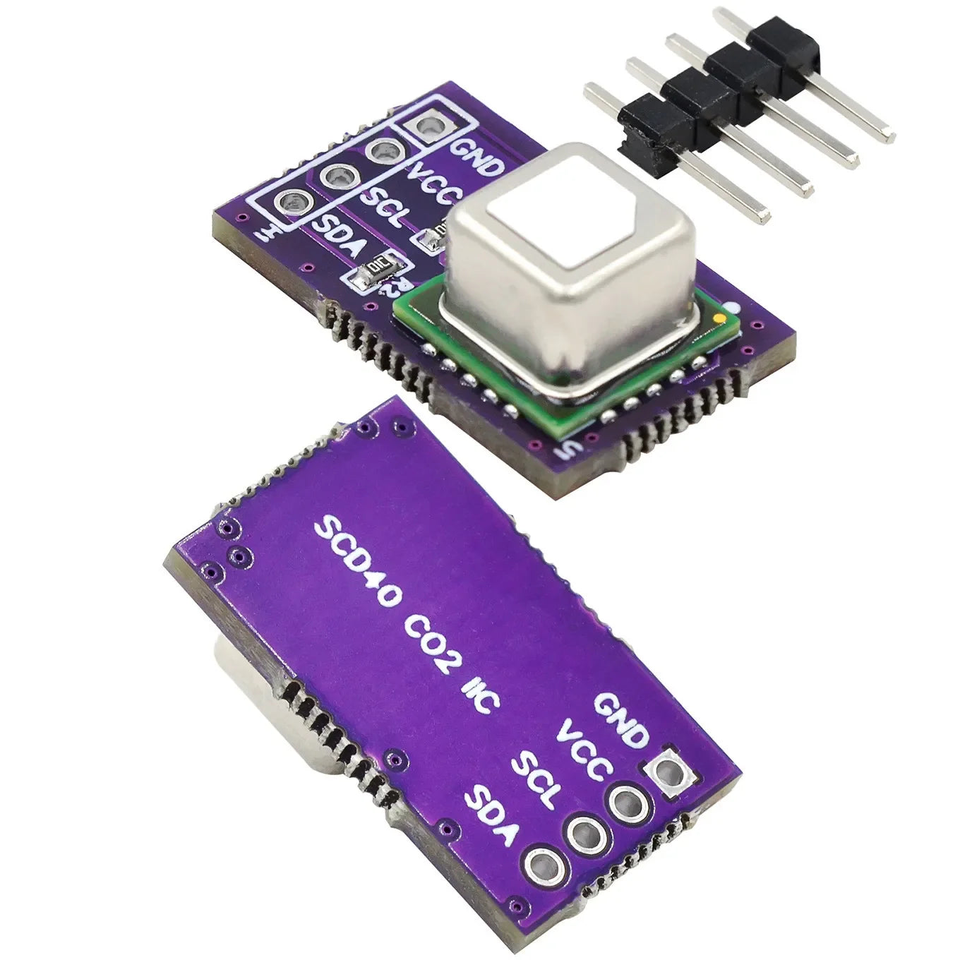 SCD40 SCD41 gas sensor module detects CO2, carbon dioxide, temperature and humidity in one sensor I2C communication