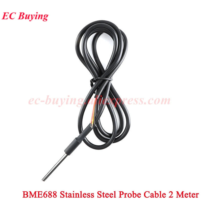 DS18B20 LM35DZ BMP180 BMP280 BME280 BMP180 BME680 BME688 SGP30 SGP40 Waterproof Thread Temperature Probe Sensor Stainless Steel