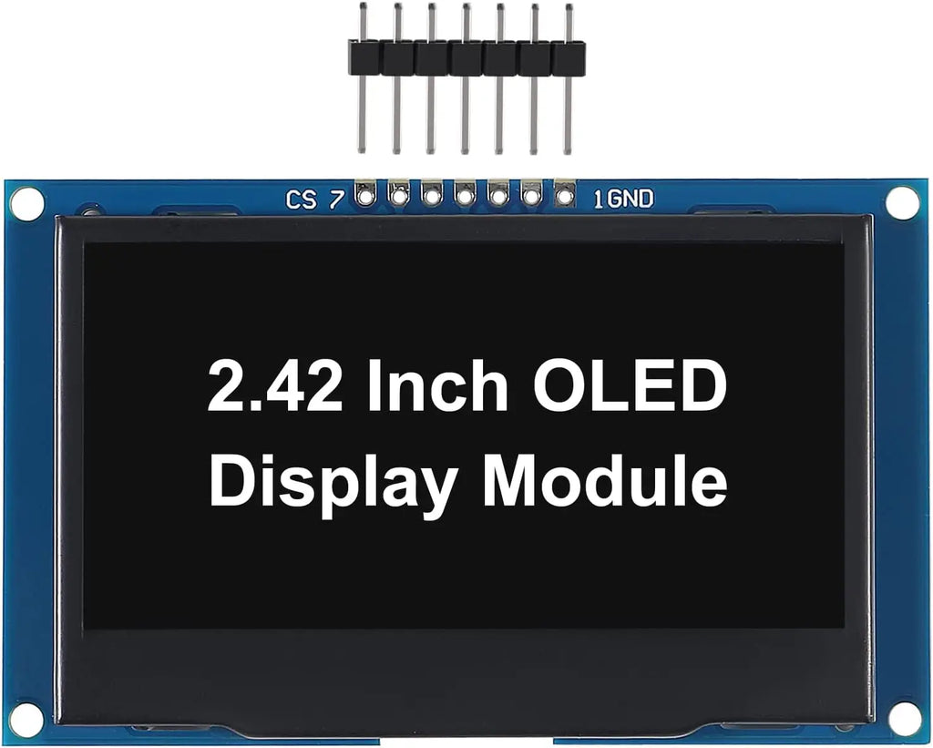 2.4" 2.42 inch 128x64 OLED LCD Display Module SSD1309 12864 7 Pin SPI/IIC I2C Serial Interface for Arduino UNO R3 C51