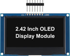 2.4" 2.42 inch 128x64 OLED LCD Display Module SSD1309 12864 7 Pin SPI/IIC I2C Serial Interface for Arduino UNO R3 C51