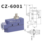 CNTD CZ‑6 Series Limit Switch CZ‑6001 CZ‑6002 CZ‑6003 CZ‑6004 CZ‑6005 Micro Travel Switch IP65 15A CE Certified Waterproof