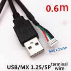 usb touch screen camera terminal cable xh2.54/ph2.0/mx1.25/sh1.0 motherboard usb connection cable