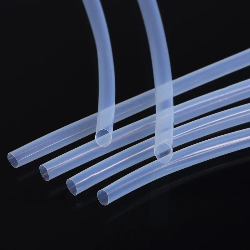 Transparent  1.7:1 PTFE Heat Shrink Tube 0.5/1/2/2.5/4/5/6/8/10/12 mm High Temperature 260℃ Shrinkage Tubing For Wires 600V