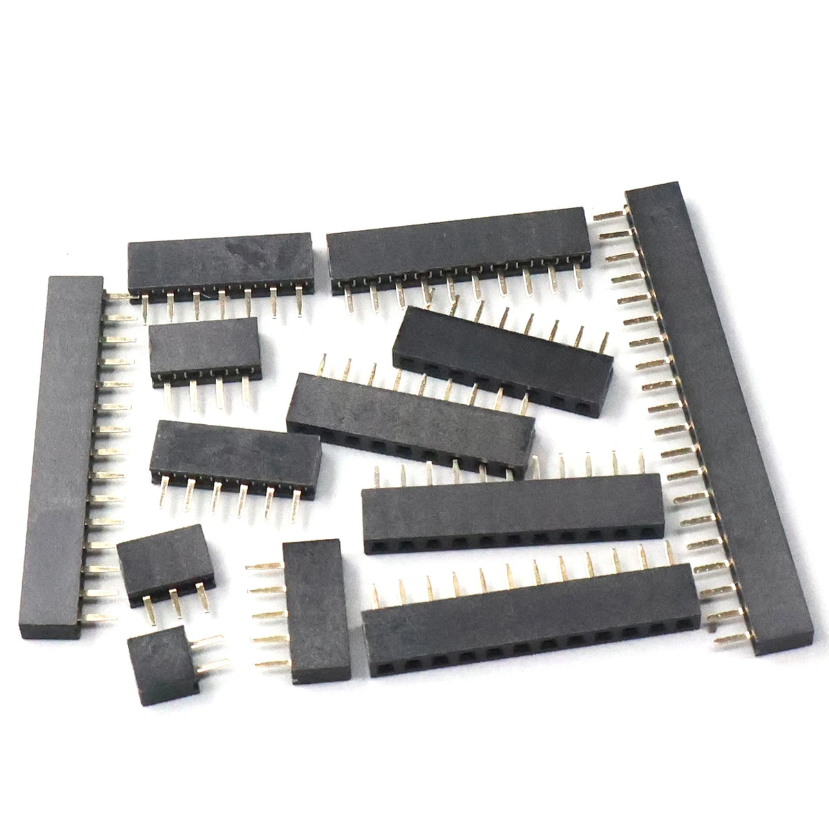 2.0mm Single Row Female 1x2/3/4/5/6/7/8/10/20/40 Pin Pin Header Connector 2mm Pitch Strip For Arduino PCB