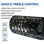 Woopker D350W HIFI Bass Power Amplifier 100W Bluetooth/USB/TF/FM Amplifier board Dual Mic AD/DC Digital Amplifier Board for home