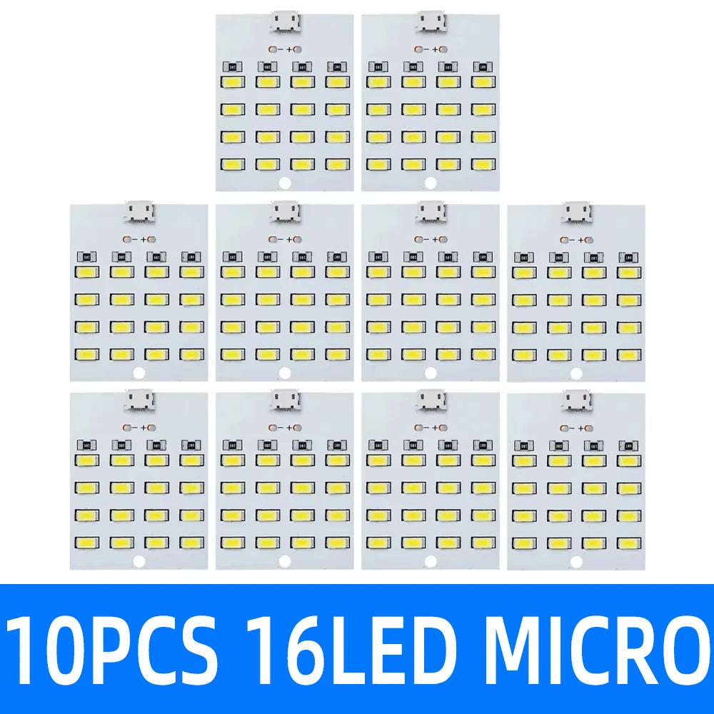 5730 smd 5V 430mA~470mA White Mirco Usb 5730 LED lighting panel USB mobile light Emergency light night light