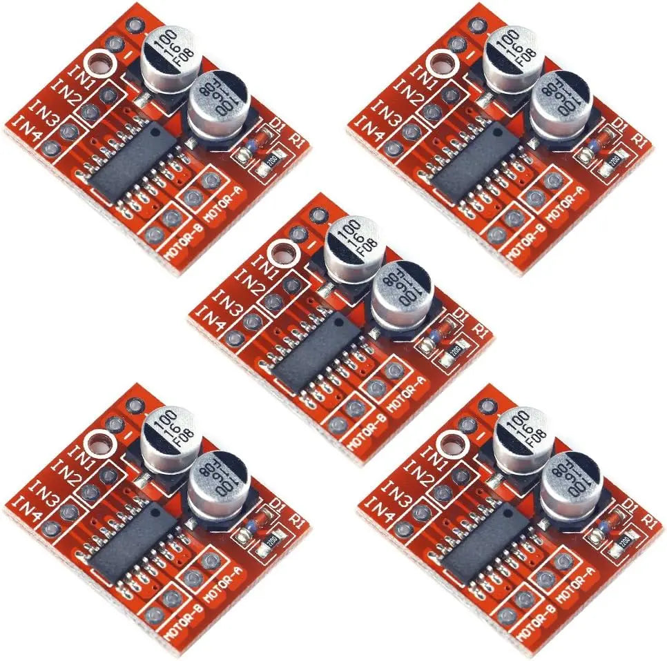 10pcs 5pcs L298N MINI Controller Board 1.5A 2 Way DC Motor Driver Module Speed Dual H-Bridge Replace Stepper for Smart Car Power