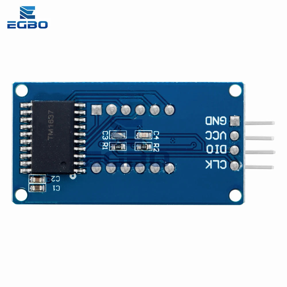 1~10PCS EGBO TM1637 4 Bits Digital LED Display Module 7 Segment 0.36Inch Clock RED Anode Tube Four Serial Driver Board Pack