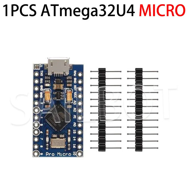 10-1PCS Pro Micro ATmega32U4 5V 16MHz Original Chip Replace ATmega328 For Arduino Pro Mini For Leonardo UNO R3
