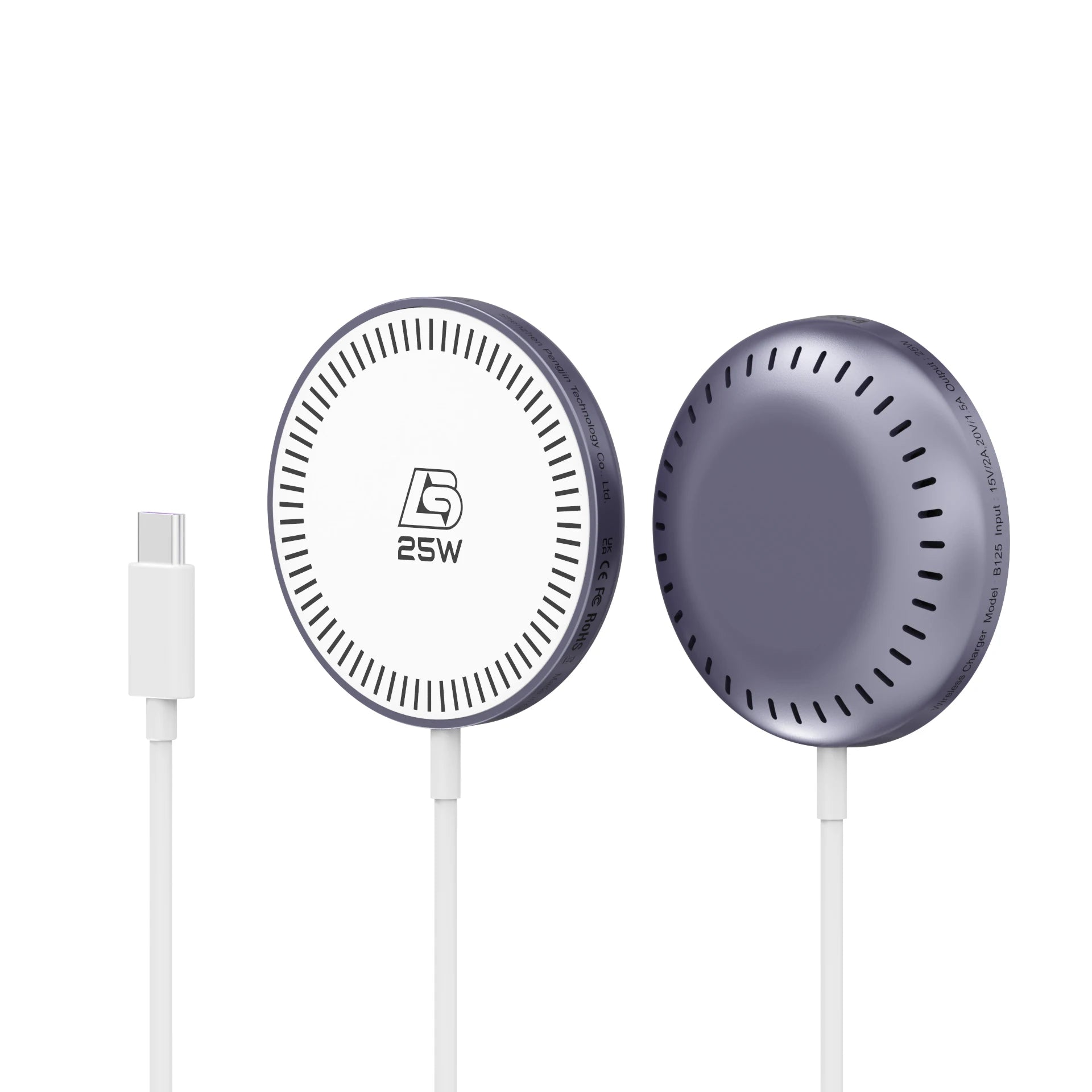 Bonola Magentic Wirelesss Charger for iPhone 17 Pro Max/17Pro 25W Fast Wireless Charging Portable Magnetic Charger for AirPods