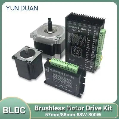 BLDC Motor 65W 69W 130W 188W DC24V AC220V Brushless Motor Hall Sensor Motor Nema23 57mm 3000RPM 0.6Nm 3PH 8mm Shaft