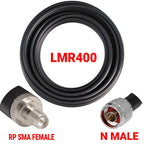 Coaxial LMR400 Cable N to N/ SMA/RP-SMA Male Female Connector Crimp 50 ohm RF LMR-400 Pigtail Antenna Radio Cable
