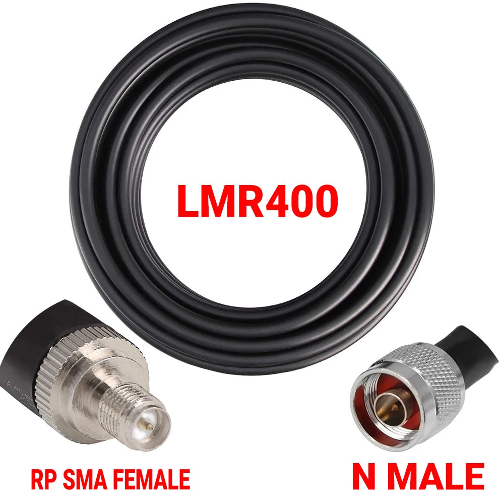Coaxial LMR400 Cable N to N/ SMA/RP-SMA Male Female Connector Crimp 50 ohm RF LMR-400 Pigtail Antenna Radio Cable