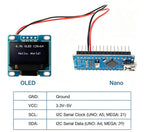 Original 0.96 inch oled IIC Serial Blue White Yellow OLED Display Module 128X64 I2C SSD1306 12864 LCD Screen Board For Arduino