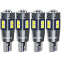 4Pcs W5W T10 LED Canbus Light Bulbs White Ice blue for Car Interior Dome Light Trunk Lamp Parking Lights Error Free 12V
