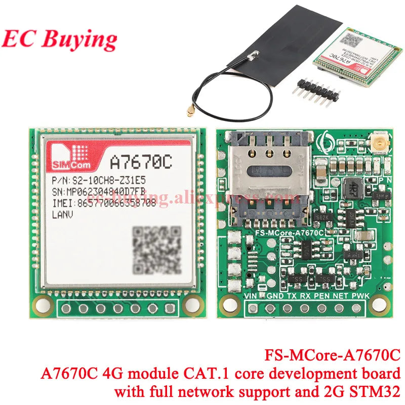 A7670C 4G CAT.1 Core Development Board Module Full Netcom LTE+GSM STM32 FS-MCore-A7670C FS-HCore-A7670C FS800E F704UC A724UG