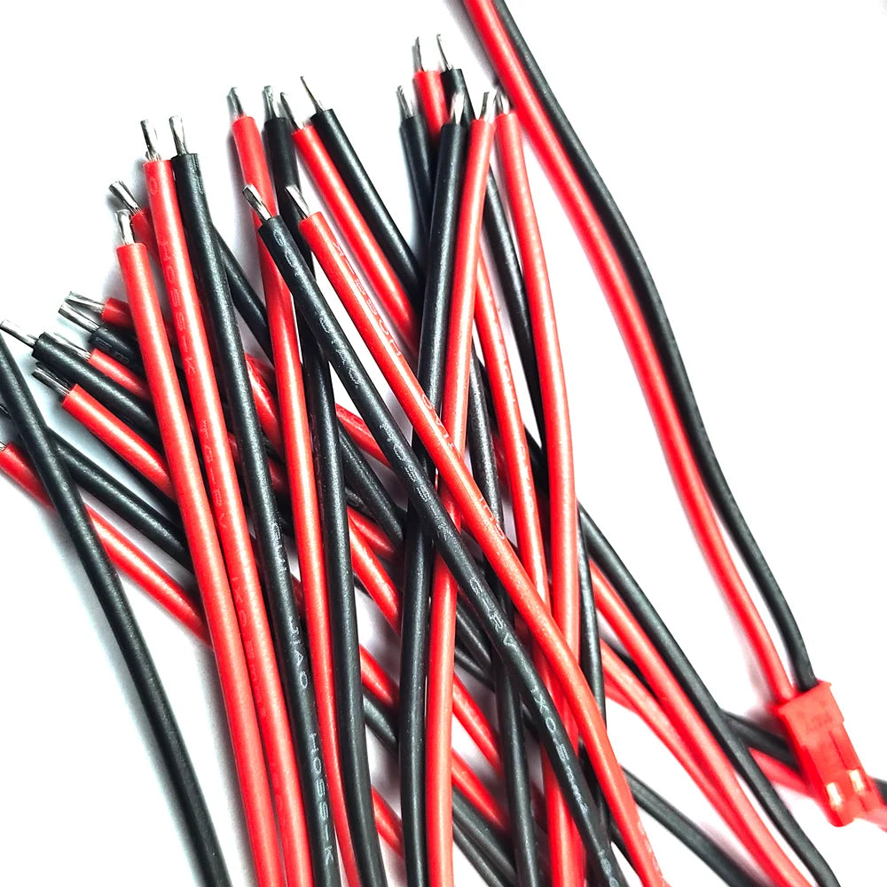 5/10/20Pairs JST SYP 2Pin Connector Male Female Plug 20AWG 10cm Silicone Cable for LED Strip RC Battery