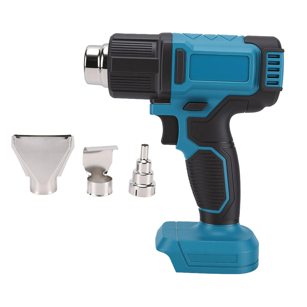 Cordless Heat Gun for Makita 18V Battery Hot Air Gun Digital LCD Display Adjustable Temp Airflow 122℉-1022℉ for Shrinking PVC