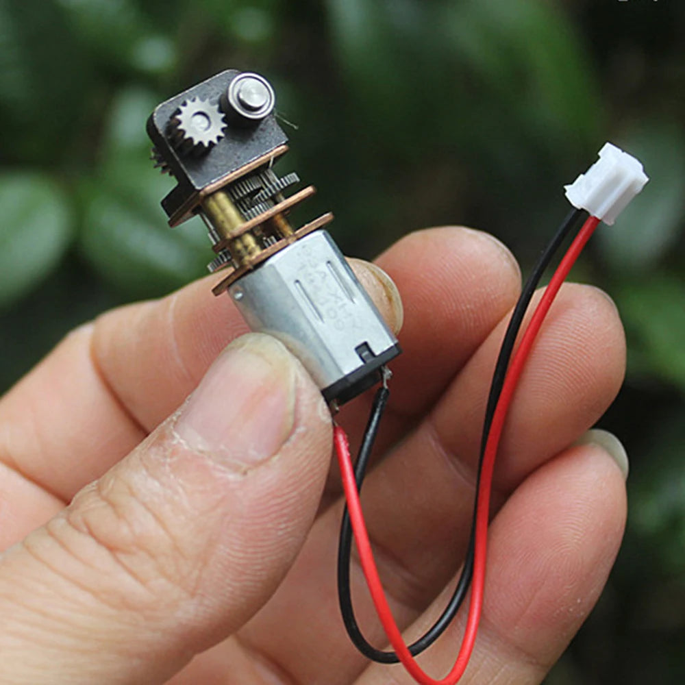 3D Printing Pinter Pen Engine DC 3V-3.7V 9.5RPM Worm Full Metal Gearbox Micro N20 Gear Motor Right Angle Output