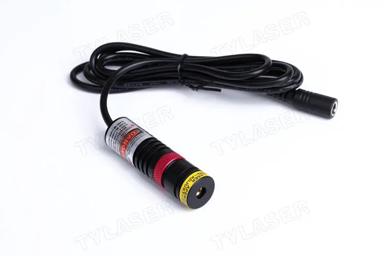 660nm Red Laser Module D18×65mm Square 10×10 Grid Focusable DOE 10mW-150mW for Wood Stone Positioning