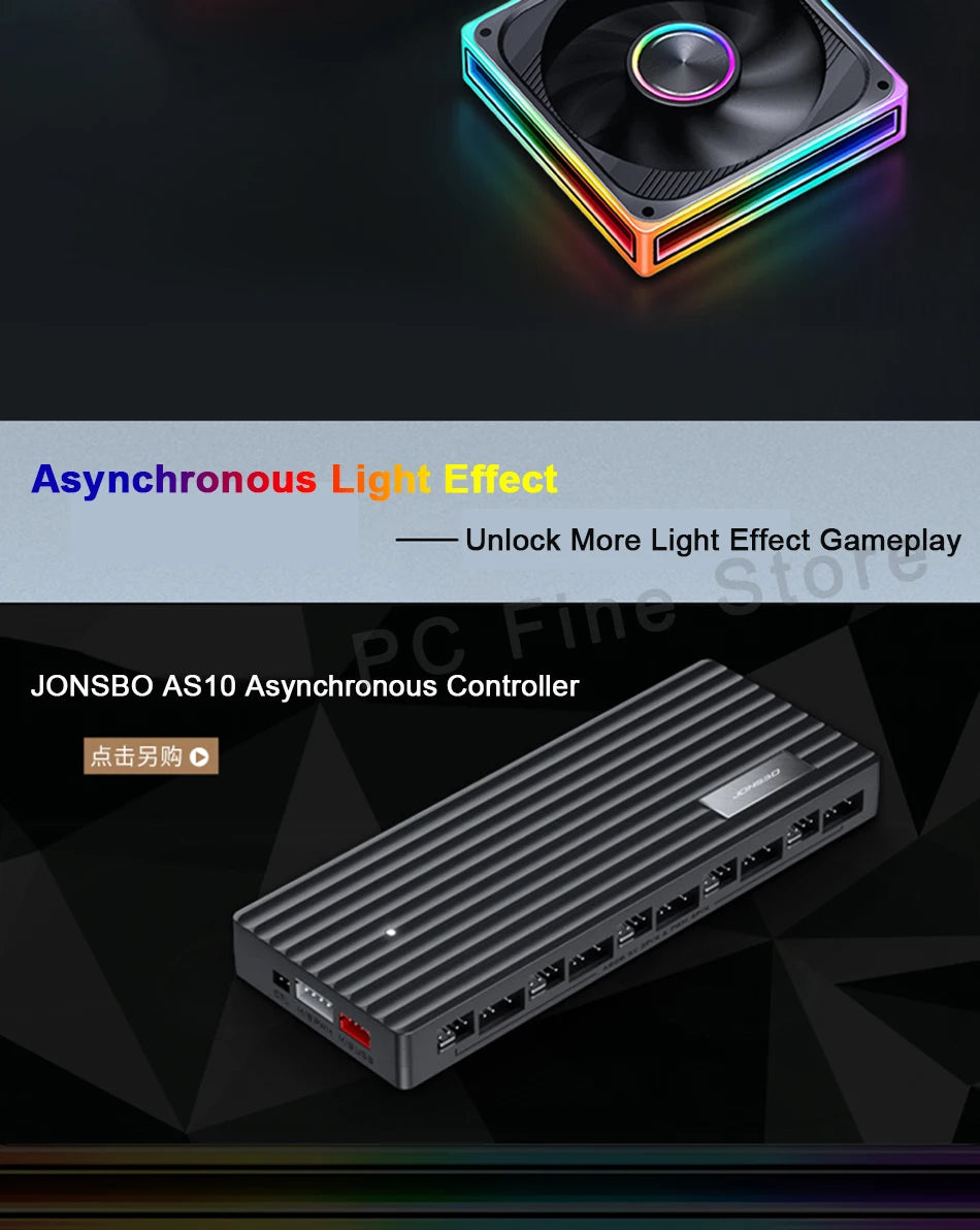 Jonsbo ZE-120/240/360 PC Case Fan ARGB 12V 4PIN PWM 5V 3PIN ARGB 120mm Integrated Desktop Computer Chassis Fan  AIR Cooling Fans