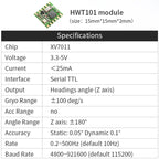 HWT101CT Z-Axis Crystal Inclinometer, MEMS Tilt Angle Sensor , Built-in Highly-Integrated Crystal Gyroscope